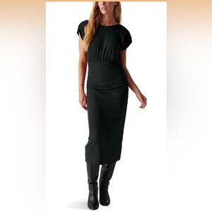 Michael Stars Women's Pippa Gathered Empire Midi Dress